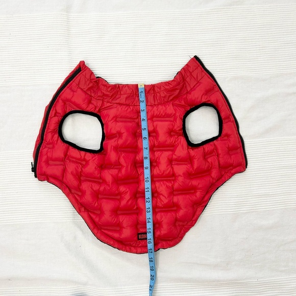 Kong Red Puffer Vest with Zipper Closure - Picture 10 of 11